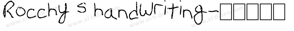 Rocchy s handwriting字体转换